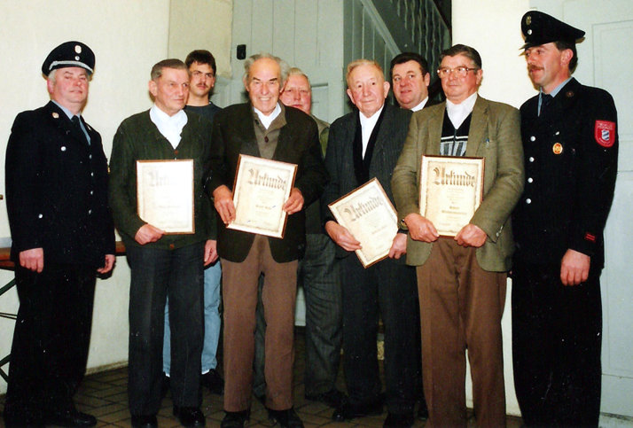 Ernennung von Ehrenmitgliedern 1992